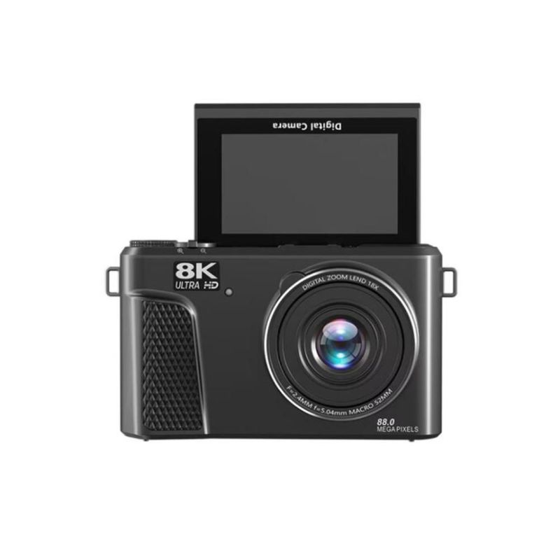 Cámara Digital IQ Tech VCR03-03 8K 88MP WiFi Zoom 18X Pantalla Abatible