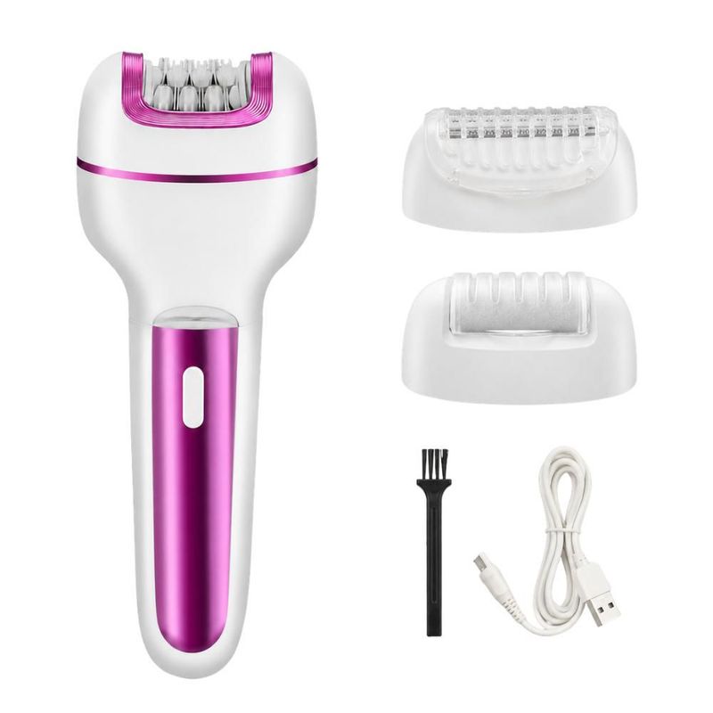 Depiladora Eléctrica IQ Tech Recargable 2 Velocidades Blanco Rosa