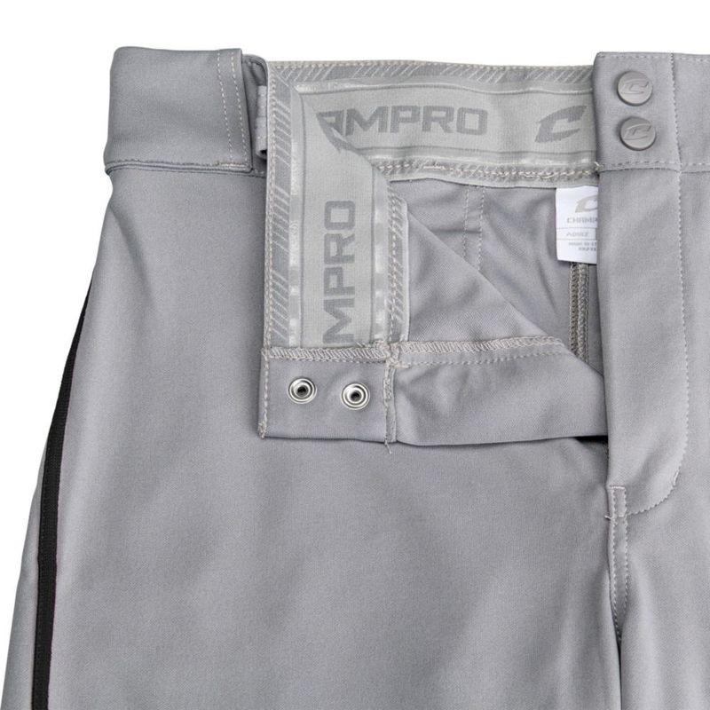 Pantalones tipo Knicker de Béisbol CHAMPRO Juvenil Mediano Gris/Negro
