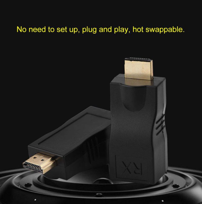 Extensor HDMI a RJ45 Eboxer 30 m CAT5e/6 4K 2K