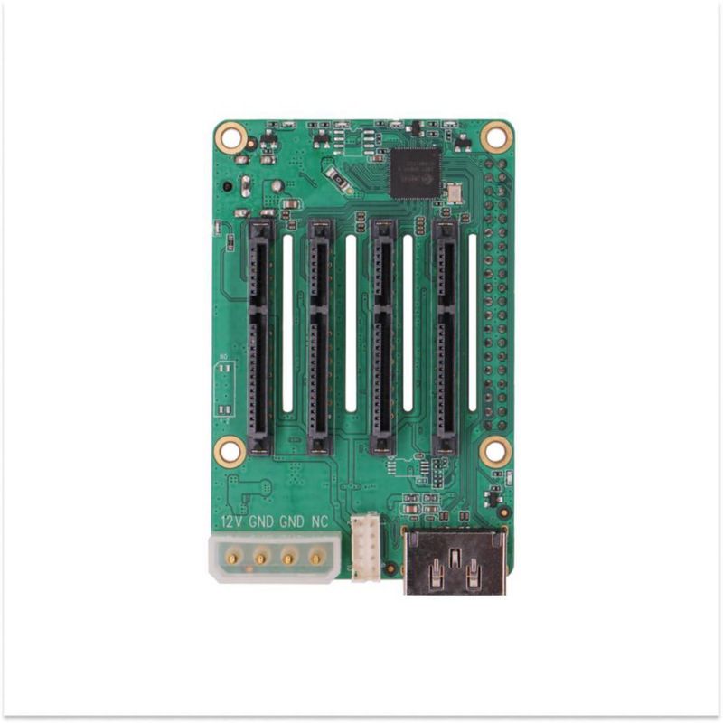 Módulo de expansión SATA de 5 puertos HAT Radxa para Raspberry Pi 5