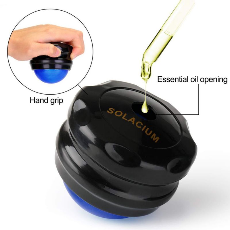 Masajeador Solacium 66 cm Azul Bola de Rodillo Manual