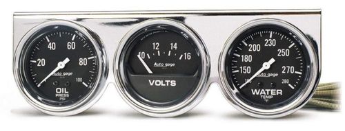 Medidor Electromecánico Auto Meter 2399 Cromo 67 cm