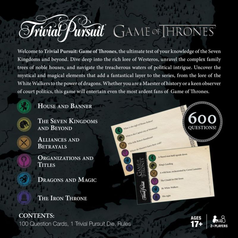 Juego de mesa USAOPOLY Trivial Pursuit: Juego de Tronos