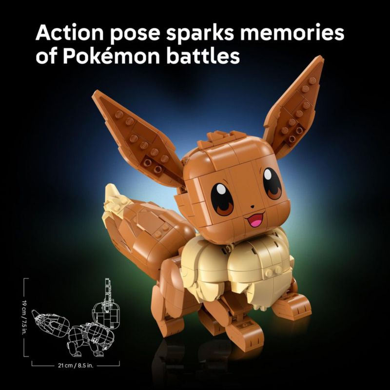 LEGO Pokémon Eevee 72151 Figura coleccionable articulada de 19 cm