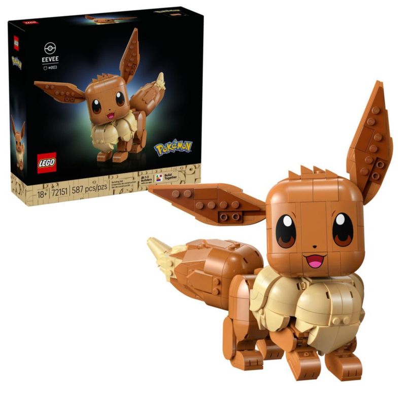 LEGO Pokémon Eevee 72151 Figura coleccionable articulada de 19 cm