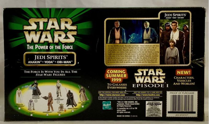 Figura de acción STAR WARS Jedi Spirits Anakin Yoda y Obi-Wan