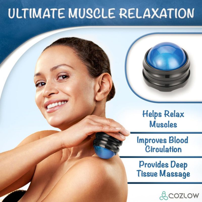 Bola de Masaje COZLOW - Rodillo Muscular para Puntos Gatillo