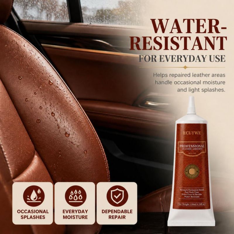 Pegamento para Cuero Wqapey 120 ml Transparente – Adhesivo para Zapatos Bolsos Chaquetas y Muebles