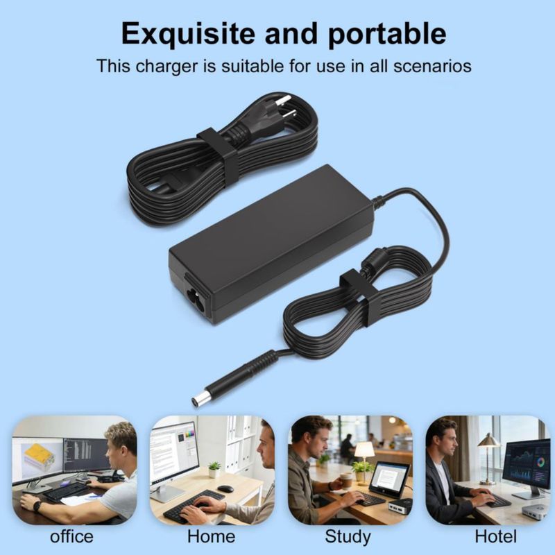 Adaptador de corriente AC Eokoowo 120W 195V 615A 74 × 50 mm