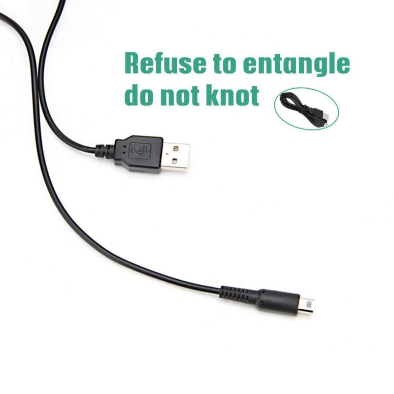 Cable USB Xahpower de 12 m para Nintendo 3DS/2DS/DSi - Negro
