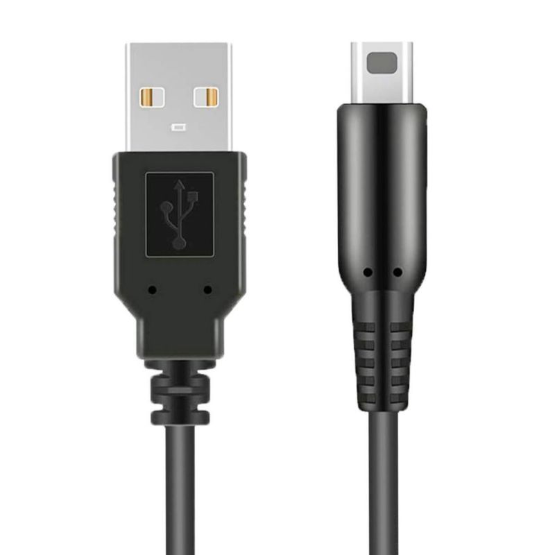 Cable USB Xahpower de 12 m para Nintendo 3DS/2DS/DSi - Negro
