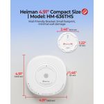 Detector de humo y CO HEIMAN paquete de 3 10 años sellado