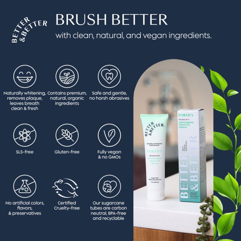 Pasta de dientes Better & Better 964 g (pack de 3) sabor menta fresca