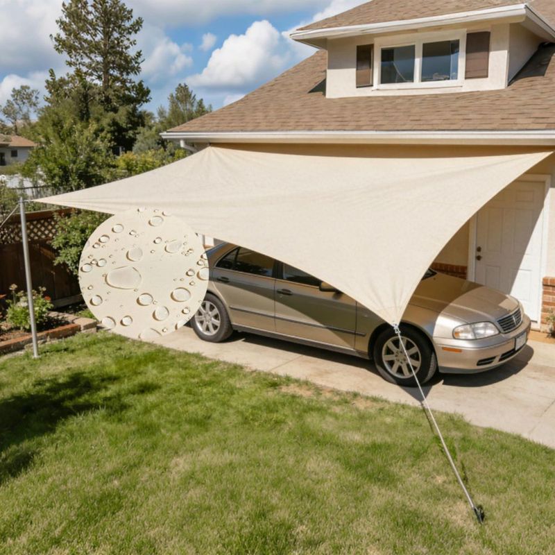 Toldo de Sombra KALINCO 3 m x 3 m Impermeable Bloqueo UV