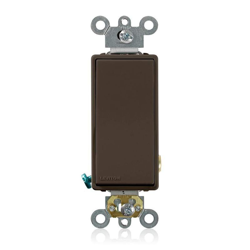 Interruptor CA Leviton 20 A 120/277 V Marrón 5621‑2
