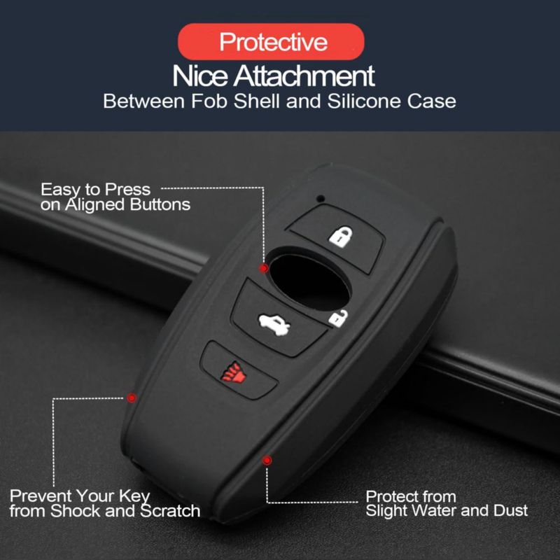 Funda para control remoto INFIPAR Subaru WRX BRZ Ascent (2 piezas)
