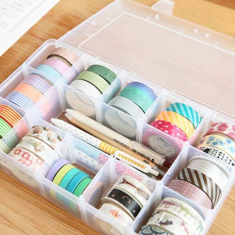 Caja de Almacenamiento BeatBasic 27 × 17 × 6 cm con 15 Compartimentos