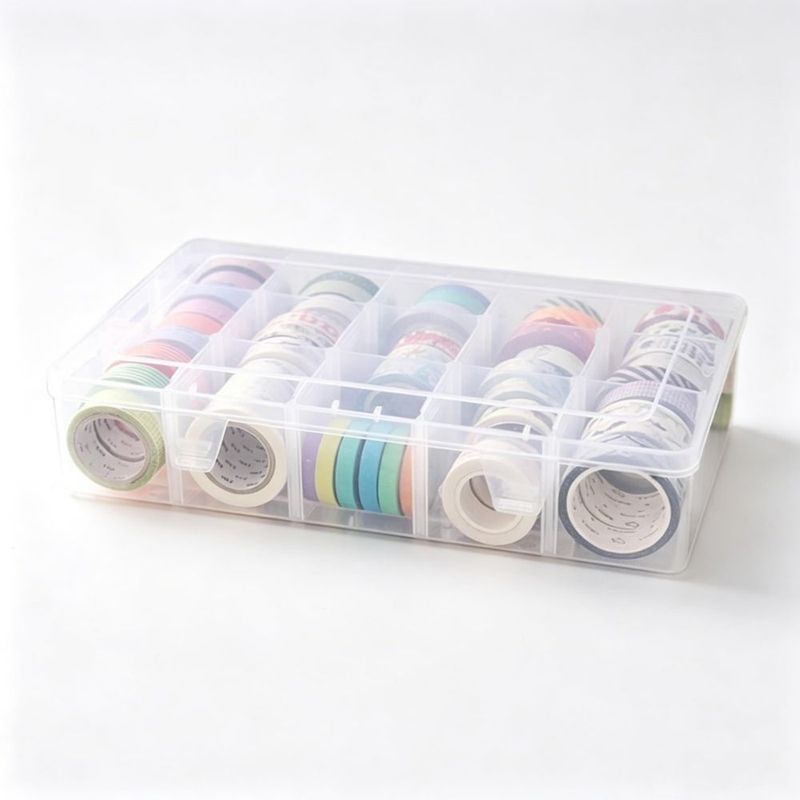 Caja de Almacenamiento BeatBasic 27 × 17 × 6 cm con 15 Compartimentos