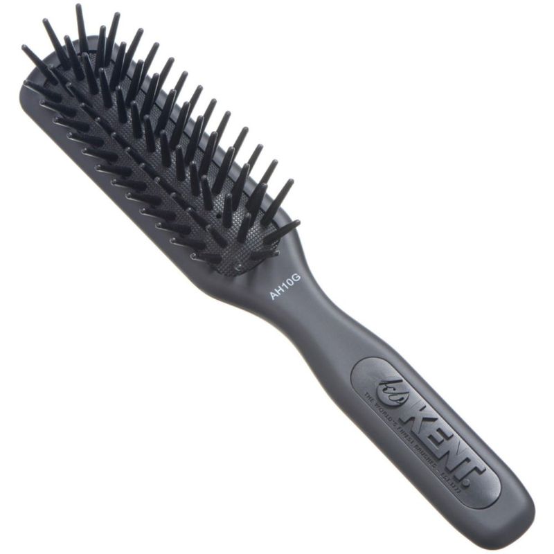 Cepillo de Cabello KENT AH10G Pro de Púas Gruesas y Cabezal Estrecho Gris