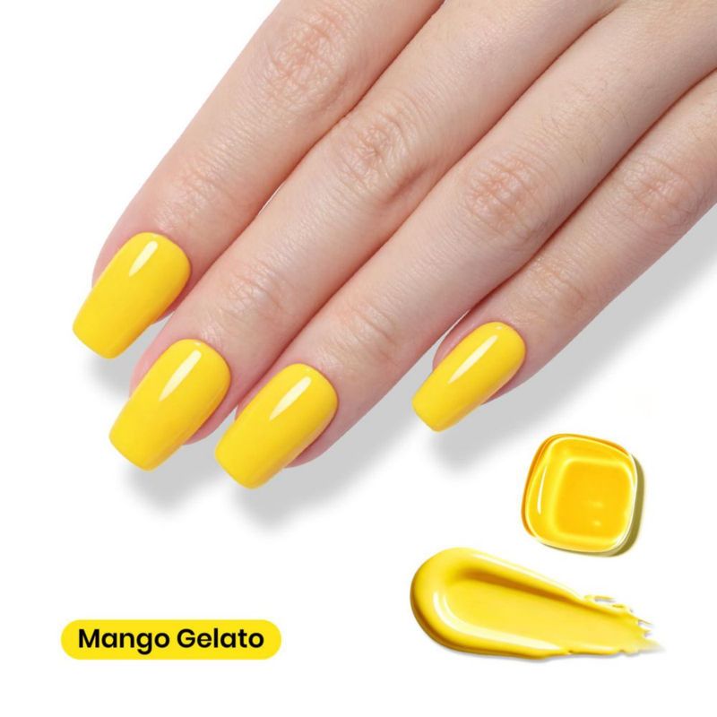 Gel de uñas Beetles 15 ml Amarillo Mango Gelato