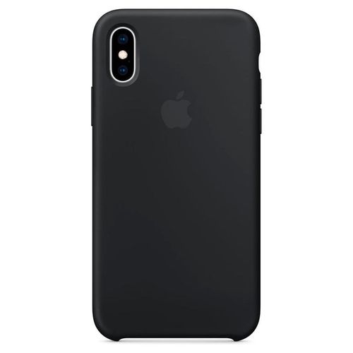 Funda de Piel Leather Case Apple iPhone XS - Negro