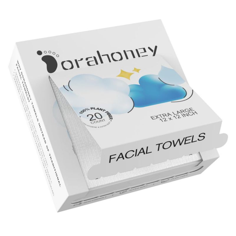 Toallitas Faciales DORAHONEY 30 cm 20 Unidades Ultra Suave