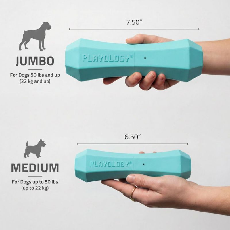 Juguete para perro Playology mediano con aroma a mantequilla de maní