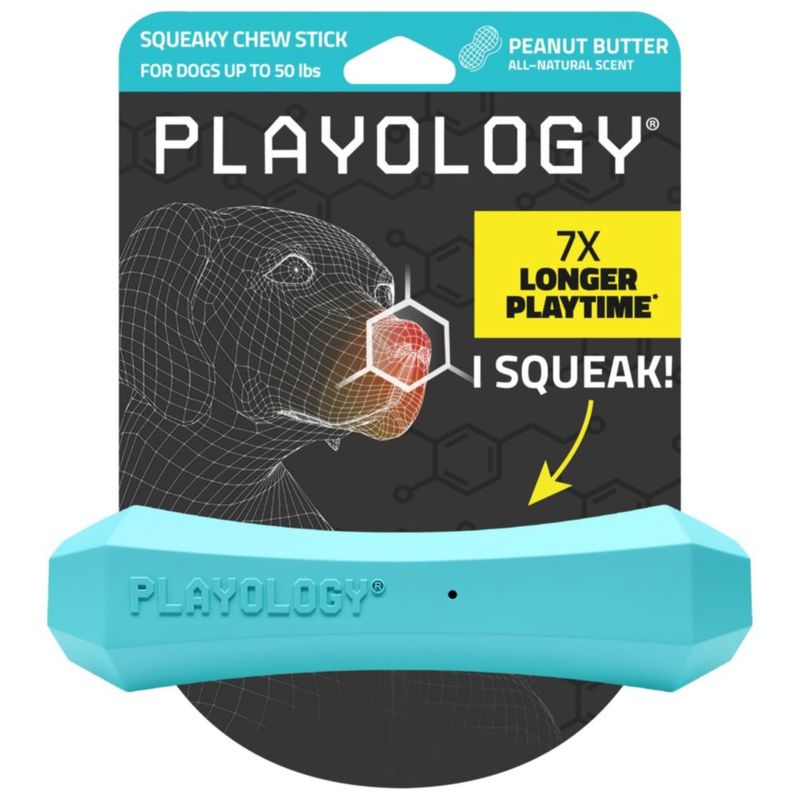 Juguete para perro Playology mediano con aroma a mantequilla de maní