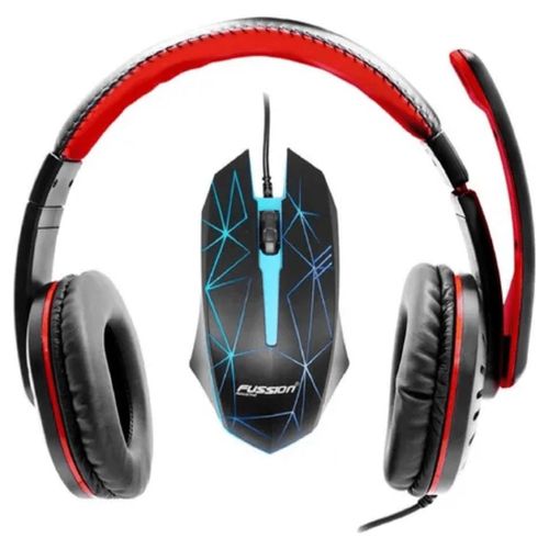 Combo Fussion Mouse y Audifonos tipo Gamer -End-