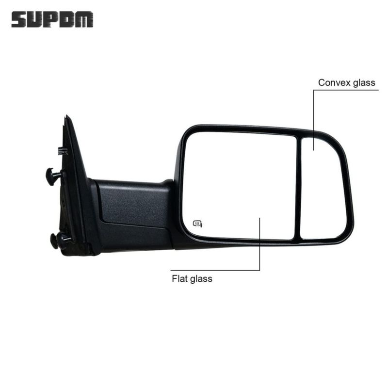 Espejos de remolque SUPDM para Ram 1500/2500/3500 con calefacción y señal de giro
