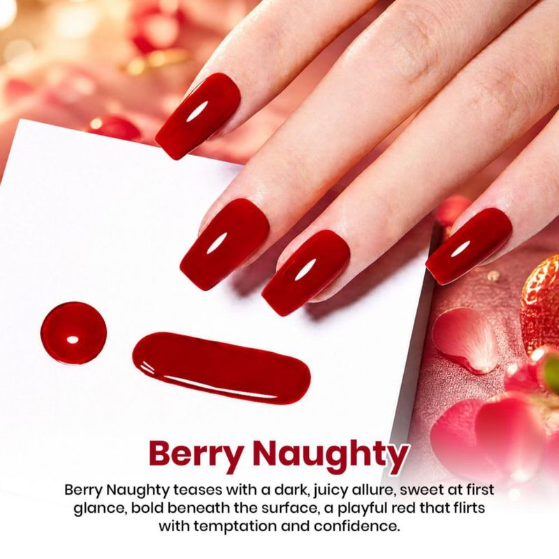Esmalte de gel beetles 15 ml Burgundy Berry Naughty