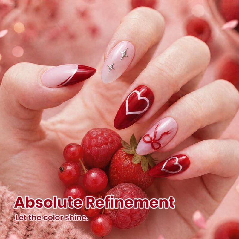 Esmalte de gel beetles 15 ml Burgundy Berry Naughty