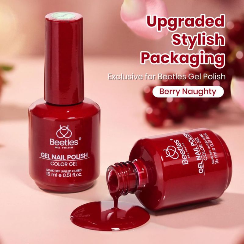 Esmalte de gel beetles 15 ml Burgundy Berry Naughty