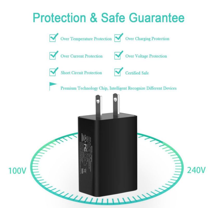 Adaptador de CA MINHALL 15 m 5V=2A certificado UL