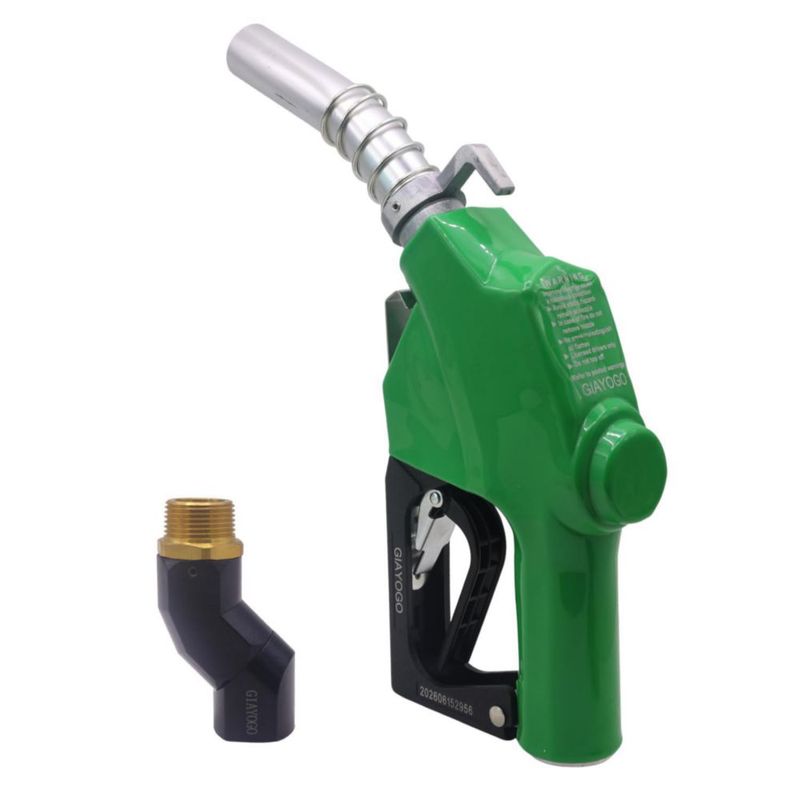 Boquilla de combustible GIAYOGO 1" NPT con cierre automático verde