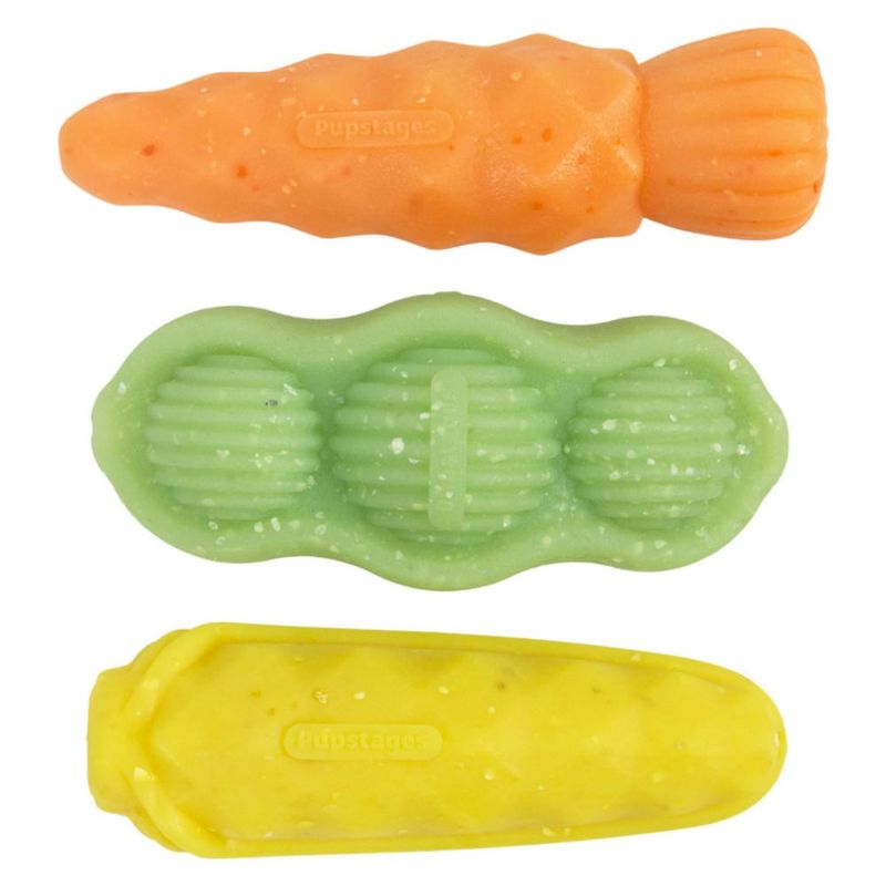 Juguete para morder de perro Pupstages 12 cm pack de 3 para masticadores moderados