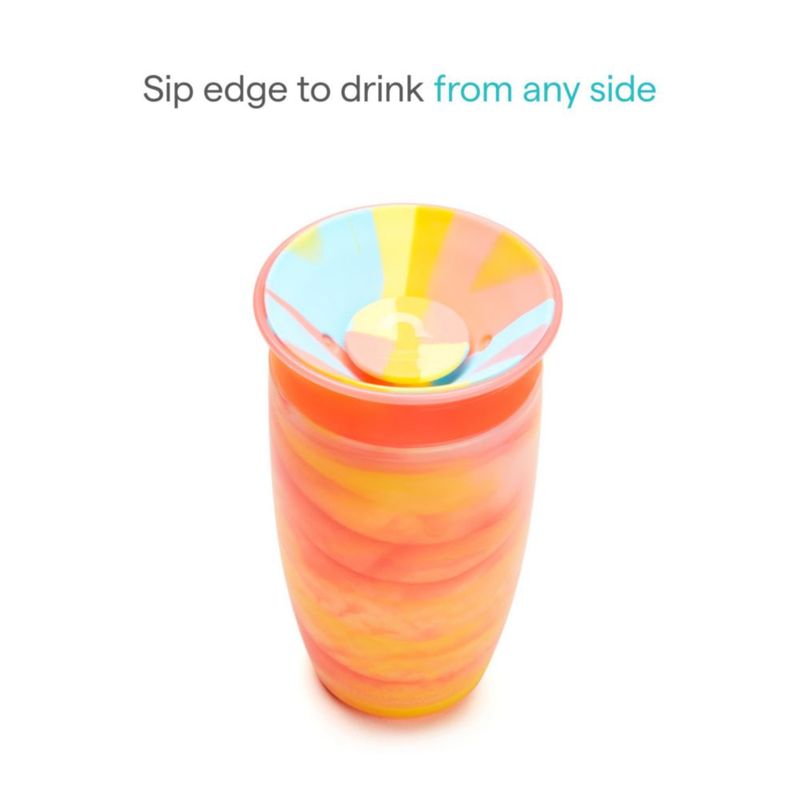 Vaso sin boquilla Munchkin 283 ml Tropical Swirl Naranja