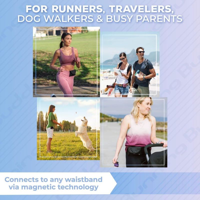 Bolsa de Cintura Running Buddy Magnética sin Rebote