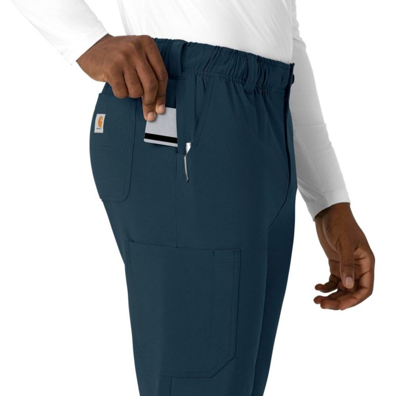 Pantalón de uniforme médico Carhartt de pierna recta color azul marino - Talla M