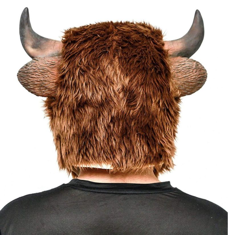 Máscara de Disfraz AQKILO Bisonte de Cabeza Completa – Halloween