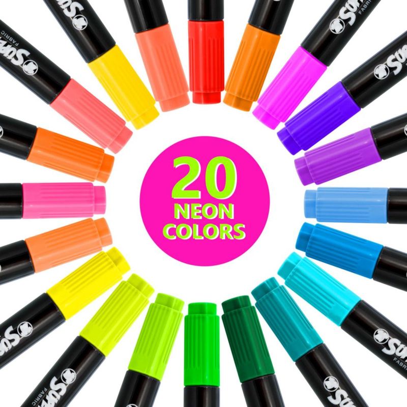 Marcadores para Tela U.S. Art Supply 60 Colores Punta Doble