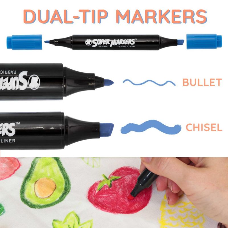 Marcadores para Tela U.S. Art Supply 60 Colores Punta Doble
