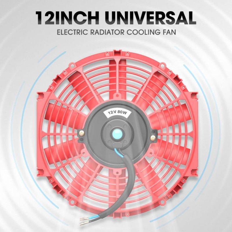 Ventilador de Radiador DNA MOTORING 30 cm Rojo (2 unidades)