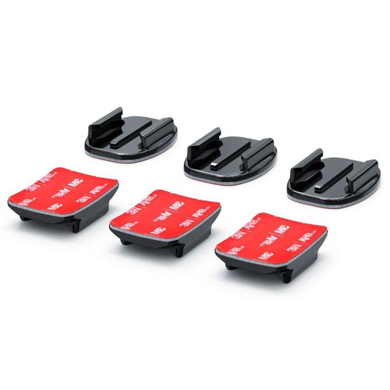 Soporte adhesivo curvo/plano Sametop para GoPro – Pack de 3