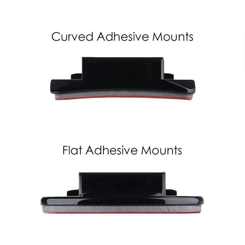 Soporte adhesivo curvo/plano Sametop para GoPro – Pack de 3