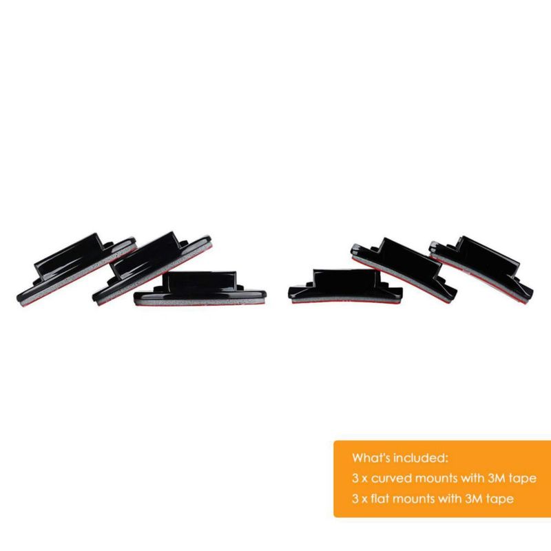 Soporte adhesivo curvo/plano Sametop para GoPro – Pack de 3