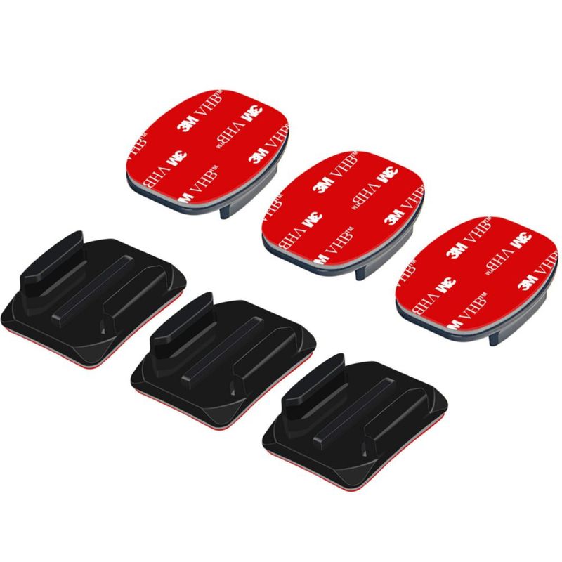 Soporte adhesivo curvo/plano Sametop para GoPro – Pack de 3