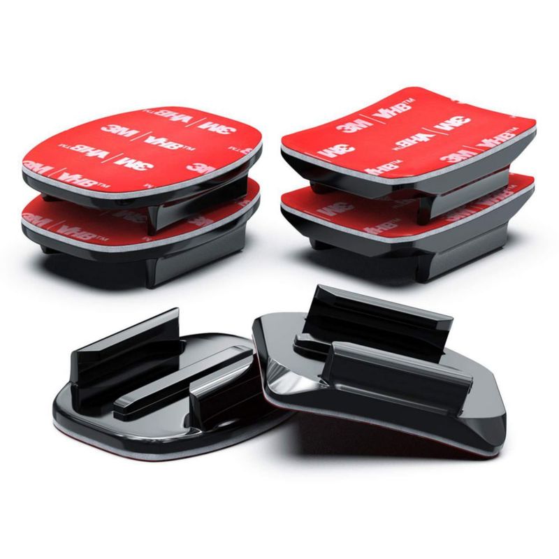 Soporte adhesivo curvo/plano Sametop para GoPro – Pack de 3