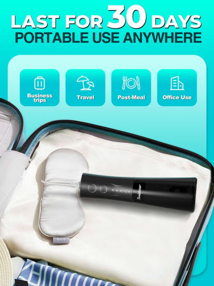 Irrigador Bucal Sonicflosser 300 ml Inalámbrico 4 Modos IPX7